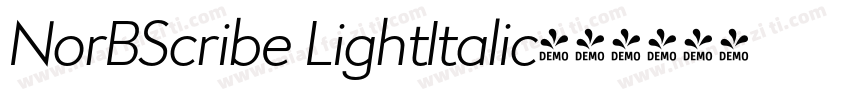 NorBScribe LightItalic字体转换